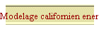 Modelage californien energetique